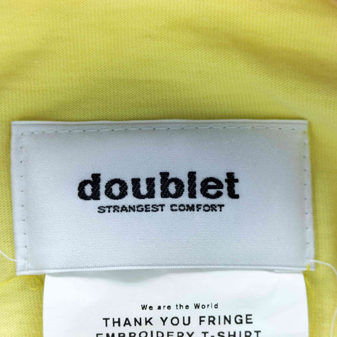 ダブレット doublet THANK YOU FRINGE EMBROIDERY T-SHIRT メンズ JPN:S