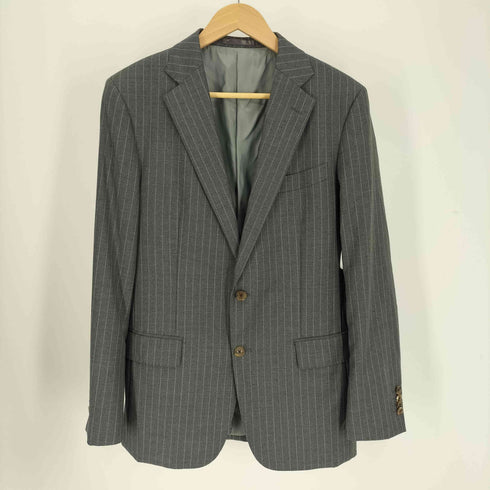 バーニーズニューヨーク BARNEYS NEWYORK PERENNIAL SUPER 110S FABRIC ストライプ 2B テーラードジャケット スラックス セットアップ メンズ 48