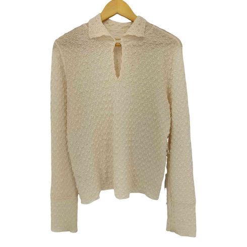Vネックスキッパー ポップコーン L/S ポロシャツ レディース