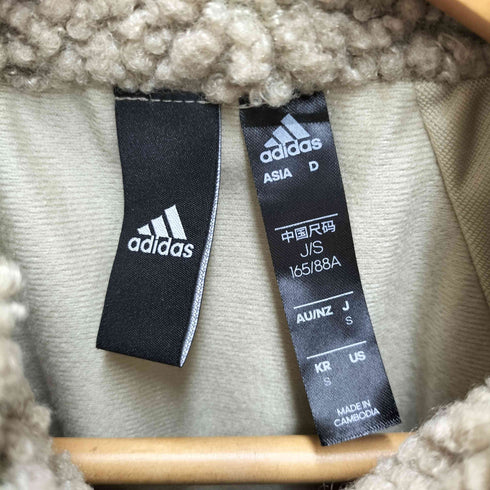 アディダス adidas 2020AW ビッグシルエット ボアジャケット ジップアップ レディース import:S