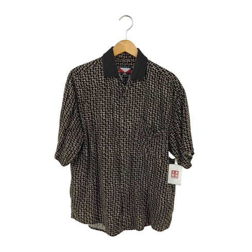 JOHNNY BOXER 韓国製 総柄 レーヨン S/S シャツ メンズ import:M