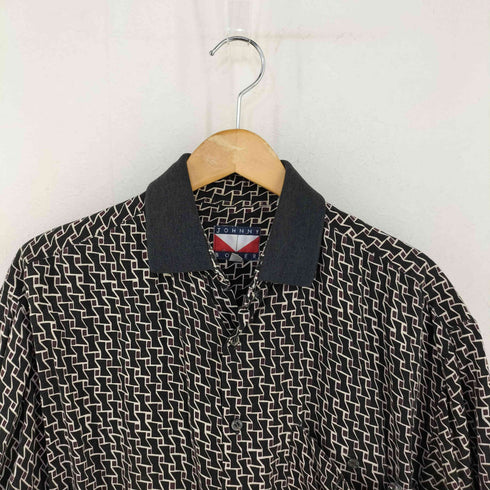 JOHNNY BOXER 韓国製 総柄 レーヨン S/S シャツ メンズ import:M