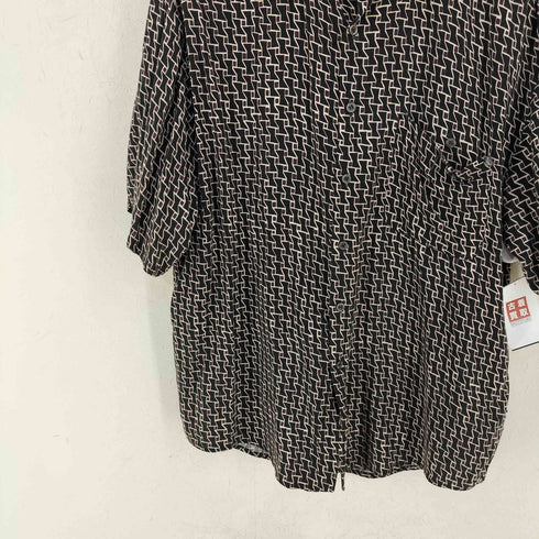 JOHNNY BOXER 韓国製 総柄 レーヨン S/S シャツ メンズ import:M