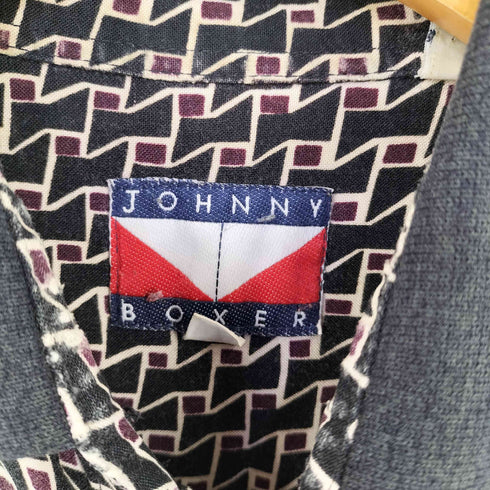 JOHNNY BOXER 韓国製 総柄 レーヨン S/S シャツ メンズ import:M