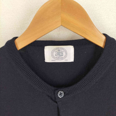 ジェイプレス J.PRESS クルーネック ウール カーディガン レディース JPN:M