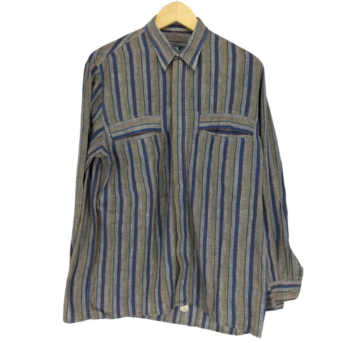 MADE IN ITALY ストライプシャツ ボックス メンズ JPN:M
