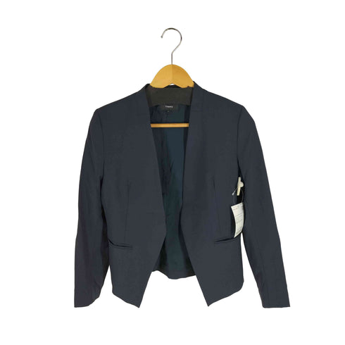 セオリー theory Tailor Lanai 総裏 ノーカラー ジャケット レディース JPN:2