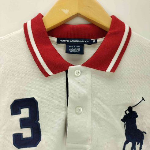 ラルフローレンゴルフ RALPH LAUREN GOLF S/S ビックポニー刺繍 ナンバリングポロシャツ レディース JPN:M