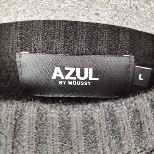 アズールバイマウジー AZUL by moussy 23AW ダイヤ編みクルーネックセーター メンズ JPN:L
