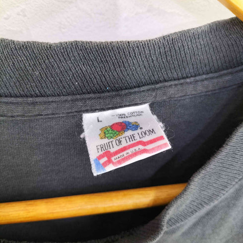 フルーツオブザルーム FRUIT OF THE LOOM USA製 1991コピーライト united states navy クルーネックTシャツ メンズ import:L