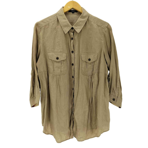 バーバリーロンドン BURBERRY LONDON 7分丈リネンシャツ レディース EUR:46