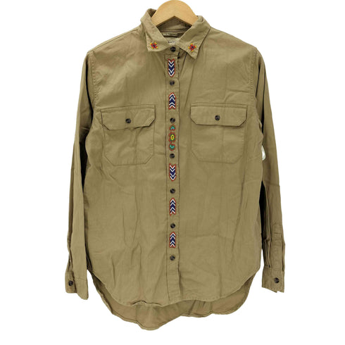 デニムアンドサプライ ラルフローレン DENIM & SUPPLY RALPH LAUREN L/S ビーズデザインワークシャツ レディース JPN:M