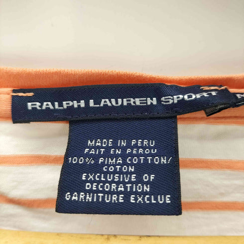 ラルフローレンスポーツ RALPH LAUREN SPORT L/S スモールポニー刺繍VネックTシャツ レディース JPN:M
