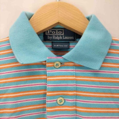 ポロバイラルフローレン Polo by RALPH LAUREN S/S スモールポニー刺繍ボーダーポロシャツ レディース JPN:XS