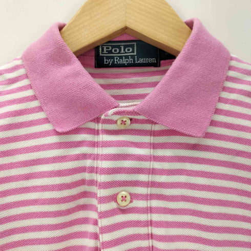 ポロバイラルフローレン Polo by RALPH LAUREN S/S スモールポニー刺繍ボーダーポロシャツ レディース JPN:XS