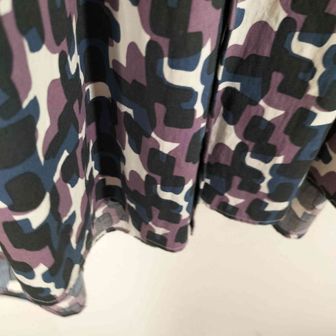 ボスヒューゴボス BOSS HUGO BOSS SLIM FIT STRETCH 総柄 レギュラーカラー 長袖シャツ メンズ import:L
