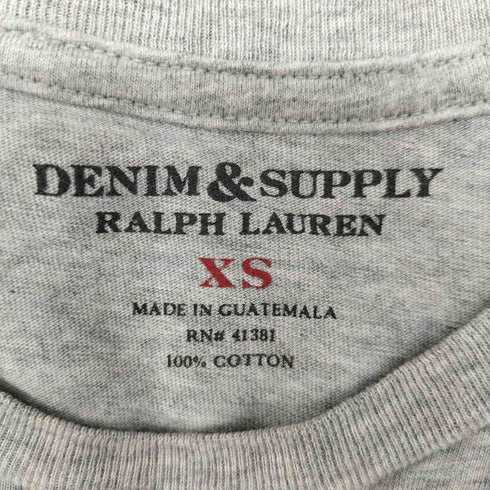 デニムアンドサプライ ラルフローレン DENIM & SUPPLY RALPH LAUREN S/S フロッキープリントTシャツ メンズ JPN:XS