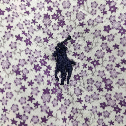 ポロバイラルフローレン Polo by RALPH LAUREN S/S スモールポニー刺繍花柄シャツ レディース JPN:S