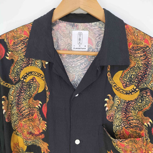 フラッグスタフ F-LAGSTUF-F S/S HAWAIIAN SHIRTS SUIKO 水虎 ハワイアンシャツ メンズ