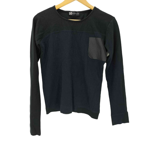 ソーバイアレクサンダーヴァンスロベ SO by alexander van slobbe L/S ポケットプリントデザインTシャツ メンズ