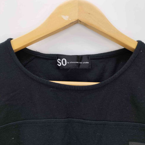 ソーバイアレクサンダーヴァンスロベ SO by alexander van slobbe L/S ポケットプリントデザインTシャツ メンズ