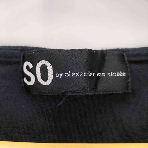 ソーバイアレクサンダーヴァンスロベ SO by alexander van slobbe L/S ポケットプリントデザインTシャツ メンズ