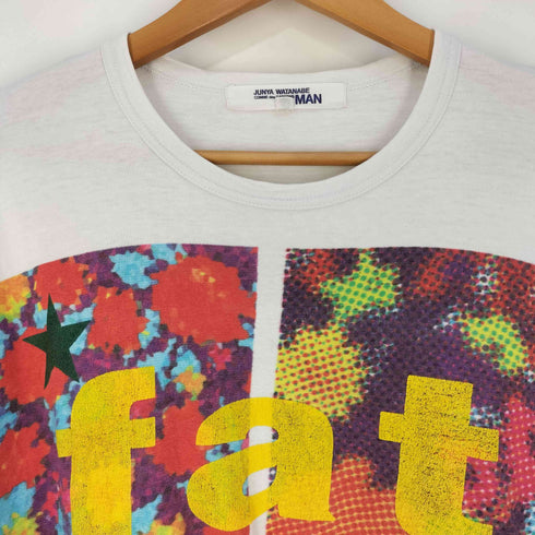 ジュンヤワタナベコムデギャルソンマン JUNYA WATANABE COMME des GARCONS MAN 初期 fat ラバープリント クルーネックTシャツ メンズ JPN:M