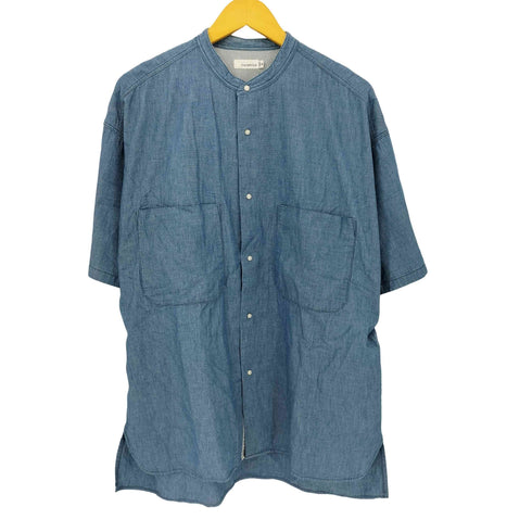 ナナミカ nanamica Big Band Collar Wind H/S Shirt メンズ JPN:M