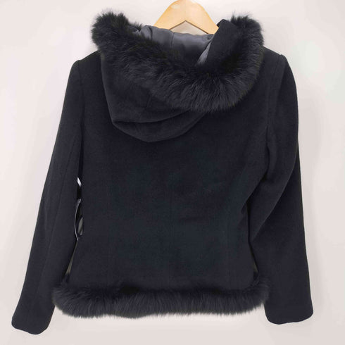 LA RIVA BIANCA アンゴラ混 フォックスファーコート レディース 11AR