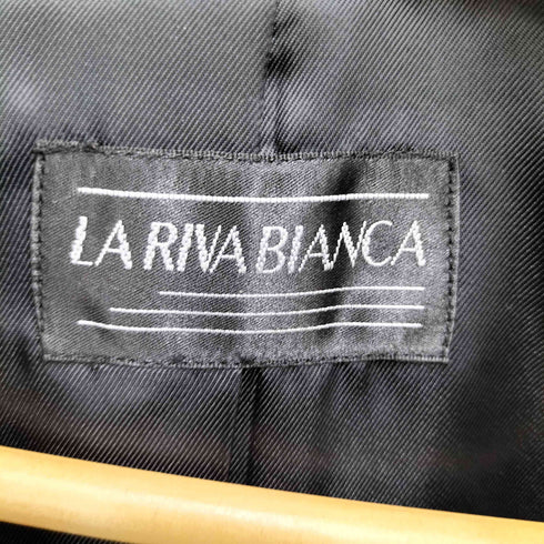 LA RIVA BIANCA アンゴラ混 フォックスファーコート レディース 11AR