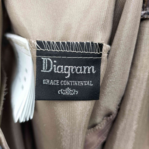 ダイアグラムグレースコンチネンタル Diagram GRACE CONTINENTAL ビジュー 総柄シルクワンピース レディース 38