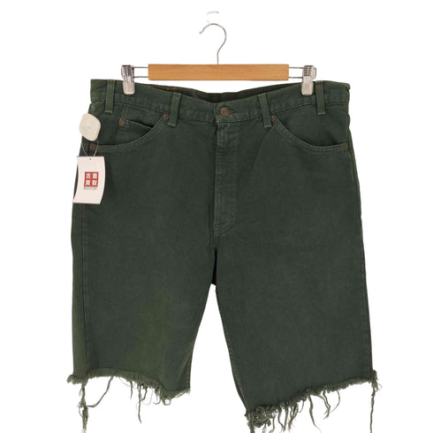 リーバイス Levis 90S 555 カットオフ加工 デニムショーツパンツ オレンジタブ ボタン裏 515 メンズ 38/30