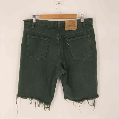 リーバイス Levis 90S 555 カットオフ加工 デニムショーツパンツ オレンジタブ ボタン裏 515 メンズ 38/30