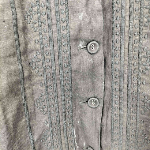PANCALDI&B フロント切替 L/S シアーシャツ レディース