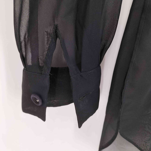 PANCALDI&B フロント切替 L/S シアーシャツ レディース
