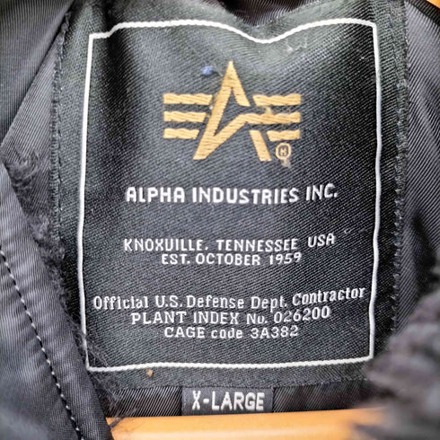 アルファインダストリーズ ALPHA INDUSTRIES N-2B フライトジャケット JAPAN FIT ミリタリージャケット メンズ XL