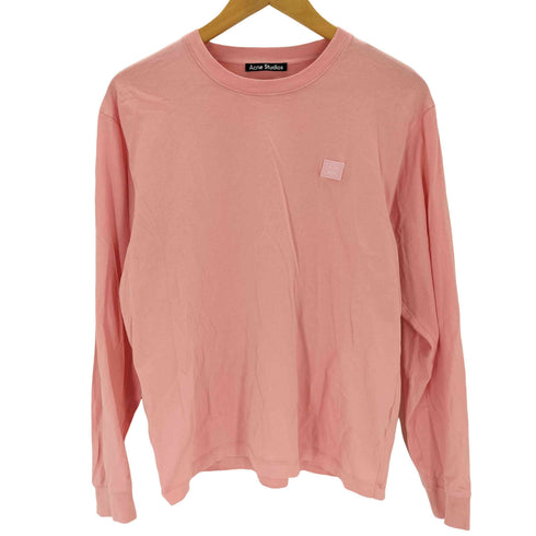 アクネストゥディオズ ACNE STUDIOS ワンカラーフェイスロゴロングスリーブTシャツ レディース JPN:XS