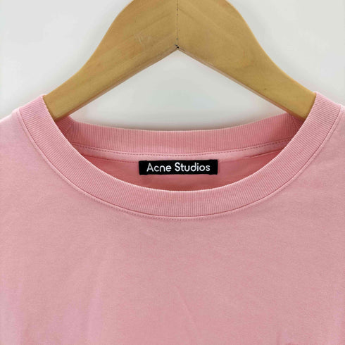 アクネストゥディオズ ACNE STUDIOS ワンカラーフェイスロゴロングスリーブTシャツ レディース JPN:XS