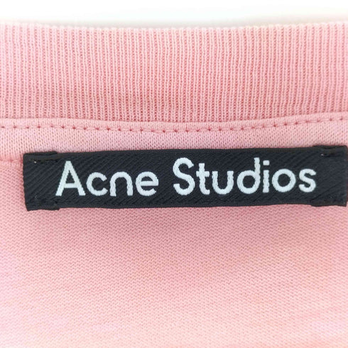 アクネストゥディオズ ACNE STUDIOS ワンカラーフェイスロゴロングスリーブTシャツ レディース JPN:XS