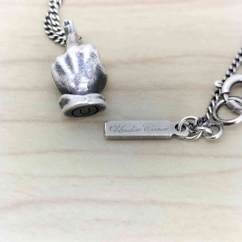 アンダーカバー UNDERCOVER Fuck Finger 925シルバーネックレス メンズ ONE SIZE