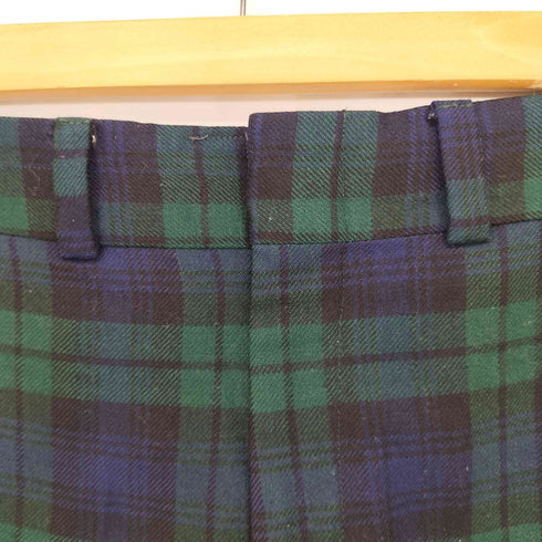 エルエルビーン L.L.Bean 70S~80S ブラックウォッチ ウールスラックスパンツ メンズ