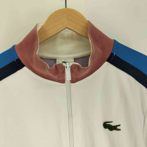 ラコステ LACOSTE 90S チュニジア製 カラーブロック ワンポイント 刺繍 トラックジャケット ジャージ メンズ 7