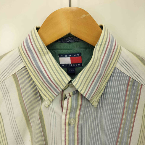 トミーヒルフィガー TOMMY HILFIGER マルチストライプ ボタンダウンシャツ メンズ M