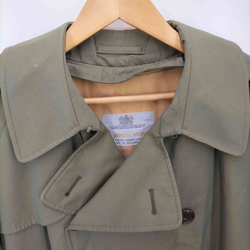 アクアスキュータム AQUASCUTUM 玉虫柄ブランケットライナー付きトレンチコート メンズ