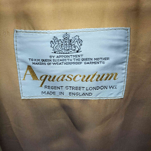 アクアスキュータム AQUASCUTUM 玉虫柄ブランケットライナー付きトレンチコート メンズ