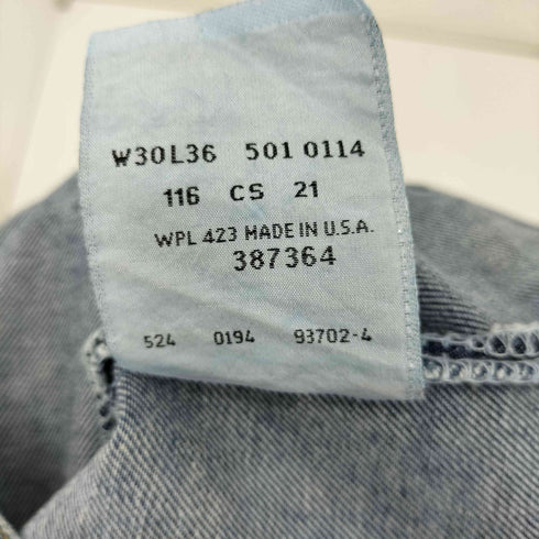 リーバイス Levis 90S 94年製 01月 ボタン裏524刻印 501 デニムパンツ メンズ W30 L36