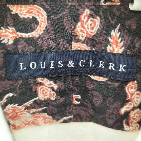 LOUIS&CLERK 総柄 ボタンダウンシャツ メンズ Ⅿedium