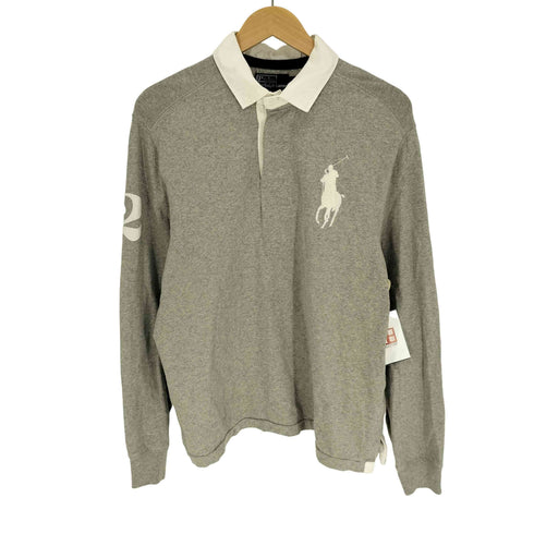ポロバイラルフローレン Polo by RALPH LAUREN CUSTOM FIT ビッグポニー 刺繍 ベンチレーションホール ラガー シャツ メンズ import:L