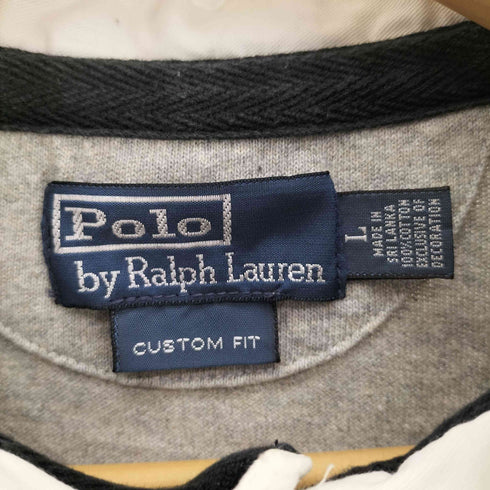 ポロバイラルフローレン Polo by RALPH LAUREN CUSTOM FIT ビッグポニー 刺繍 ベンチレーションホール ラガー シャツ メンズ import:L