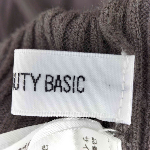 ナチュラルビューティーベーシック NATURAL BEAUTY BASIC ニットワンピース レディース JPN:M